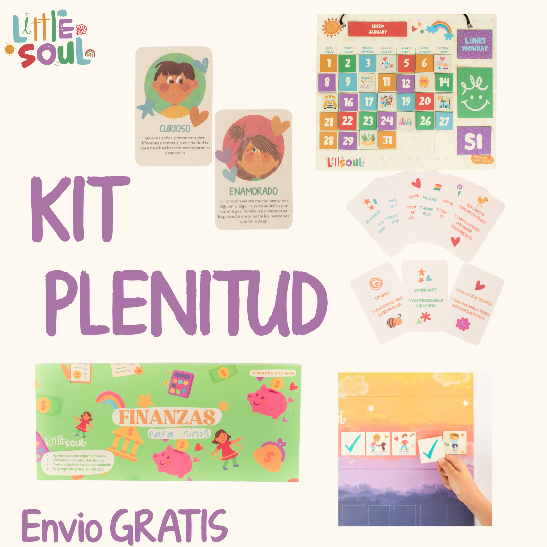 Kit Plenitud (rutina + juego financiero + calendario + emociones + afirmaciones) ENVIO GRATIS