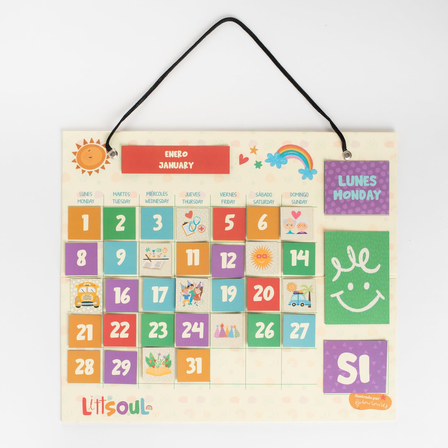 Calendario imantado