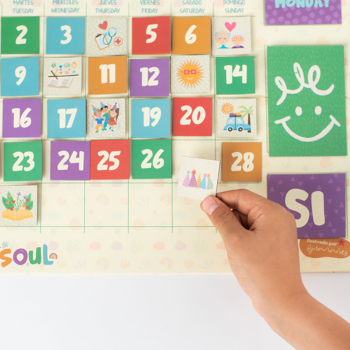 Calendario imantado