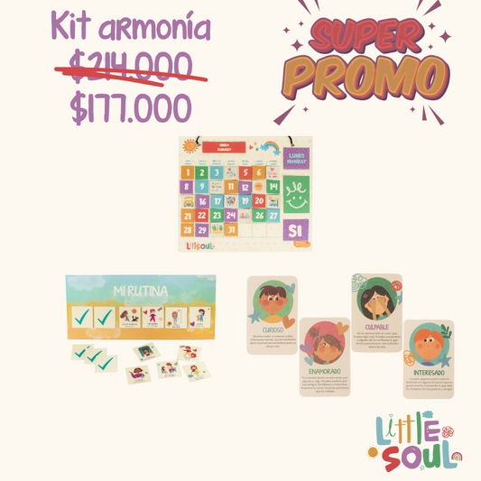 Kit Armonía (rutina + calendario + emociones)